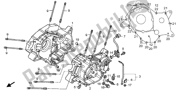 Alle onderdelen voor de Carter van de Honda VT 125C 2003
