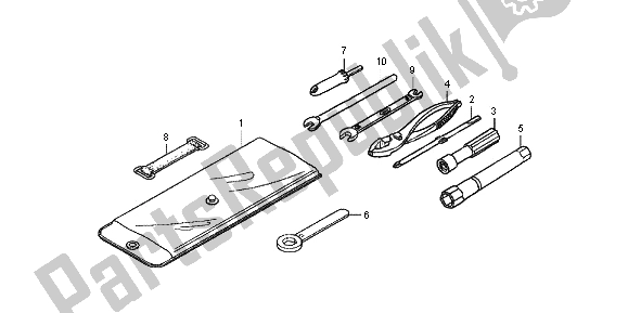 All parts for the Tools of the Honda TRX 500 FPA Foreman Rubicon WP 2013