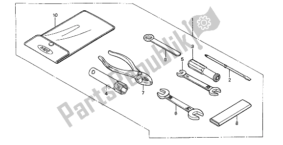 Tutte le parti per il Utensili del Honda NSR 50S 1993