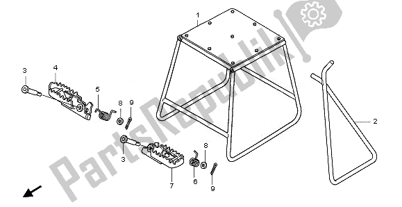 Tutte le parti per il Stand & Step del Honda CRF 150 RB LW 2008