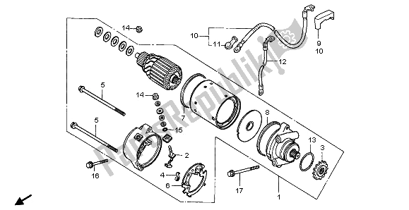 Todas as partes de Motor De Arranque do Honda CMX 250C 1996