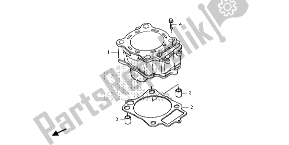 Tutte le parti per il Cilindro del Honda CRF 250R 2015