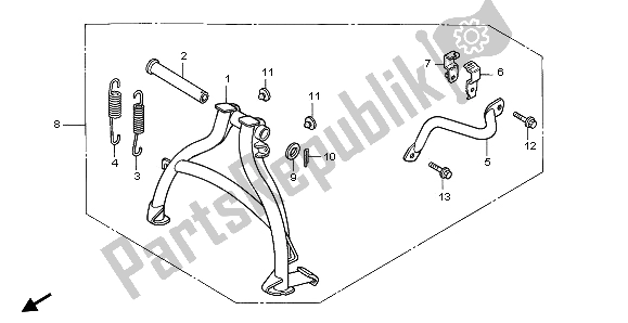 Tutte le parti per il Set Stand Fop-1 del Honda XL 600V Transalp 1996