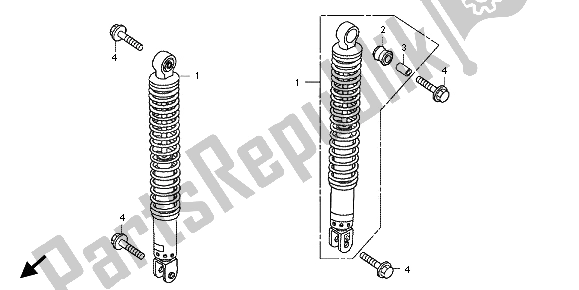 Tutte le parti per il Cuscino Posteriore del Honda SH 300A 2012