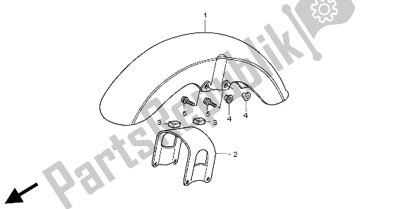 Todas las partes para Guardabarros Delantero de Honda VT 750C2 1997