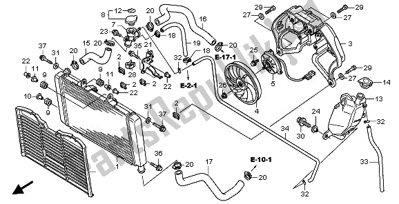 Wszystkie części do Ch? Odnica Samochodowa Honda CBF 600 SA 2008