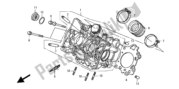 Todas las partes para Cabeza De Cilindro de Honda NC 700S 2012