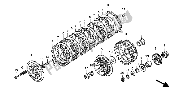 Todas las partes para Embrague de Honda XR 600R 1997