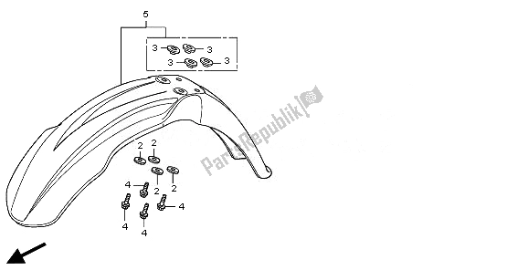 Todas las partes para Guardabarros Delantero de Honda CRF 450R 2008