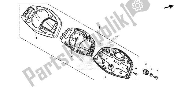 Tutte le parti per il Metro (mph) del Honda CBR 600 RR 2013