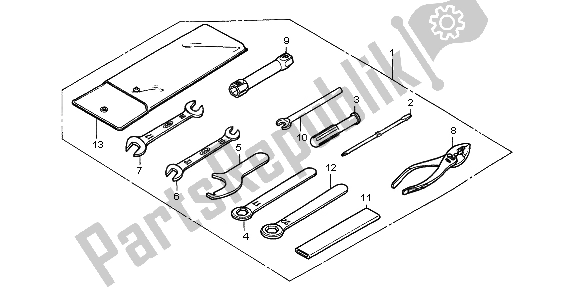 All parts for the Tools of the Honda CA 125 1998