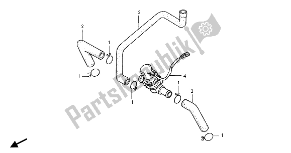 All parts for the Air Suction Valve of the Honda CB 1100 SF 2001