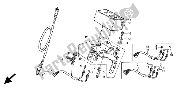 Todas las partes para Metro de Honda XR 600R 1994