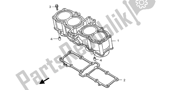 Wszystkie części do Cylinder Honda CB 1300A 2009