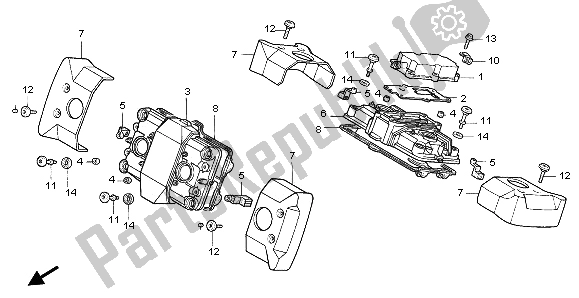 Tutte le parti per il Coperchio Della Testata del Honda VF 750C 1996