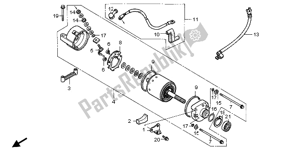 Todas las partes para Motor De Arranque de Honda NX 650 1996