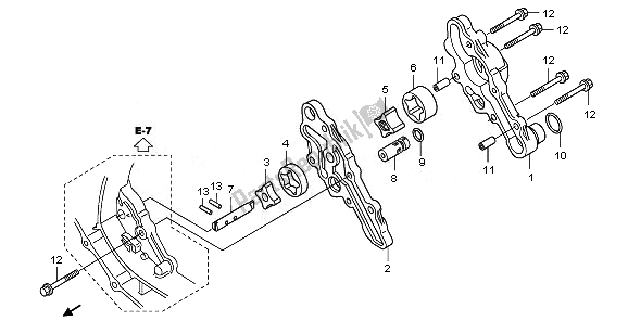 All parts for the Oil Pump of the Honda TRX 420 FA Fourtrax Rancher AT 2011