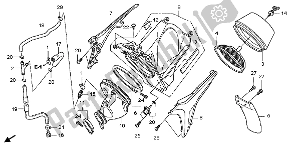 Wszystkie części do Od? Wie? Acz Powietrza Honda CRF 250R 2013