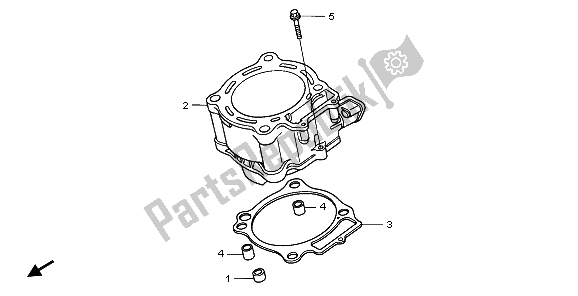 Todas las partes para Cilindro de Honda CRF 450R 2006