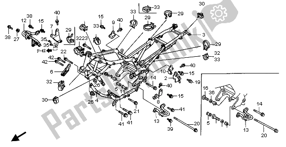 Todas las partes para Cuerpo Del Marco de Honda ST 1100A 1998