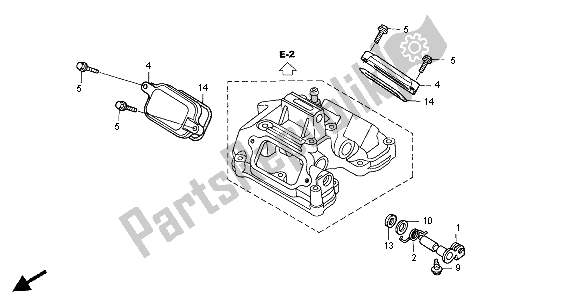 Todas as partes de Tampa De Taco do Honda XR 650R 2004