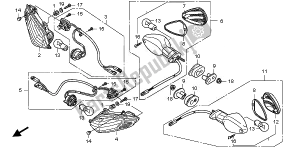 Tutte le parti per il Winker del Honda CBR 1000 RA 2010