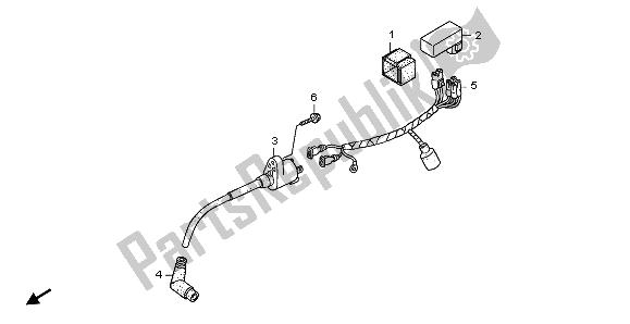 Toutes les pièces pour le Faisceau De Fils Et Bobine D'allumage du Honda CRF 70F 2009