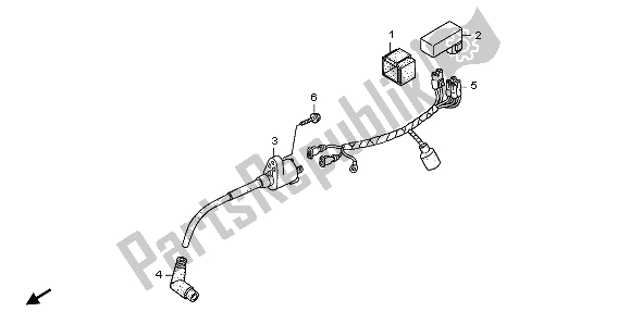 Wszystkie części do Wi? Zka Przewodów I Cewka Zap? Onowa Honda CRF 70F 2009