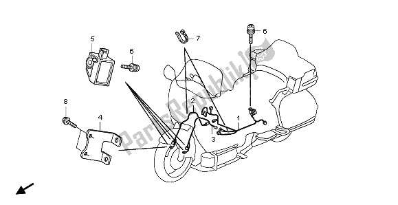 All parts for the Airbag Harness of the Honda GL 1800 2009