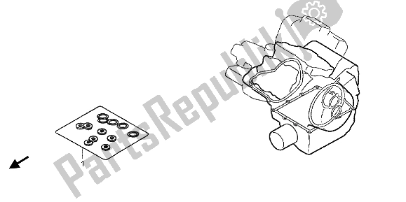 All parts for the Eop-2 Gasket Kit B of the Honda VT 750 CA 2006