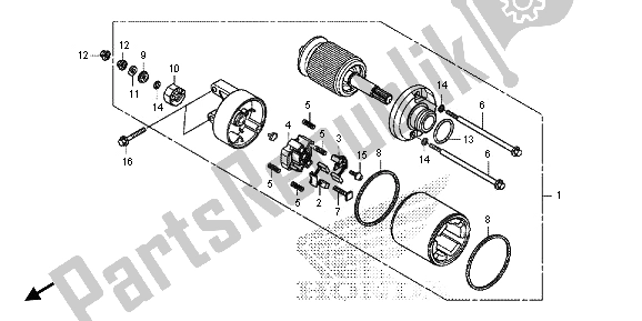 Todas las partes para Motor De Arranque de Honda VT 1300 CXA 2013