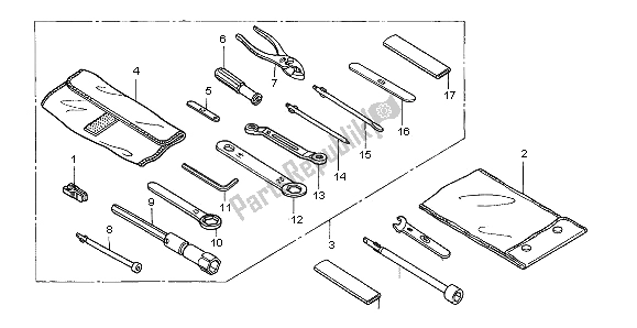 Wszystkie części do Przybory Honda ST 1300 2003