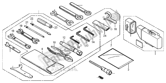 All parts for the Tools of the Honda VT 750C2S 2013