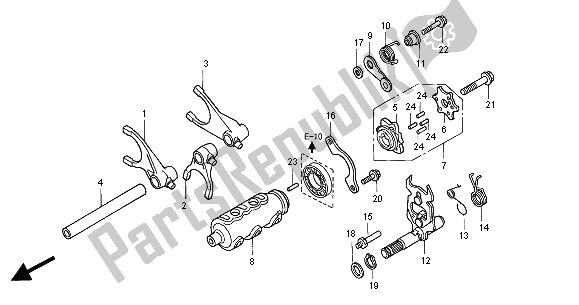 Tutte le parti per il Tamburo Del Cambio del Honda ST 1100 2001