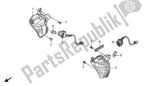 Toutes les pièces pour le Clignotant Avant du Honda NSS 250S 2011