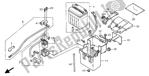 Tutte le parti per il Batteria del Honda CBR 1000F 1996