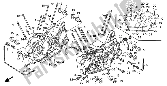 Toutes les pièces pour le Carter du Honda VTX 1800C 2003