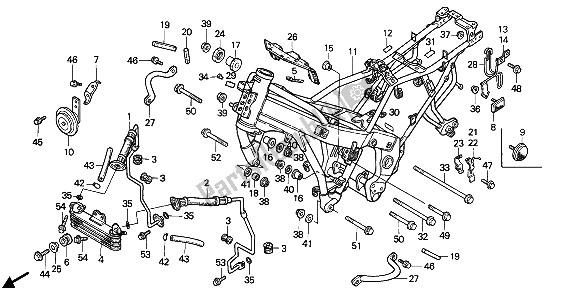 Wszystkie części do Korpus Ramy Honda CBR 1000F 1987