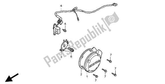 Todas las partes para Generador De Pulso de Honda CB 750F2 1998