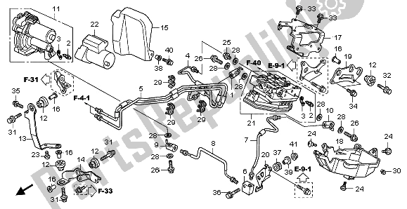 All parts for the Front Power Unit & Front Valve Unit of the Honda CBR 1000 RA 2009