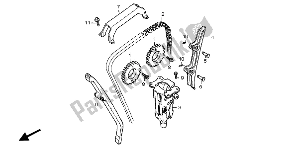 Todas las partes para Cadena De Levas Y Tensor de Honda CB 1000F 1995