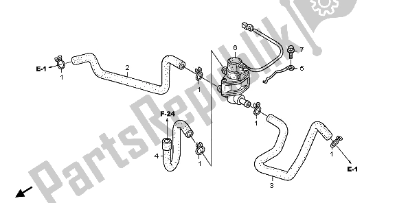 Todas las partes para Válvula De Control De Inyección De Aire de Honda ST 1300 2009