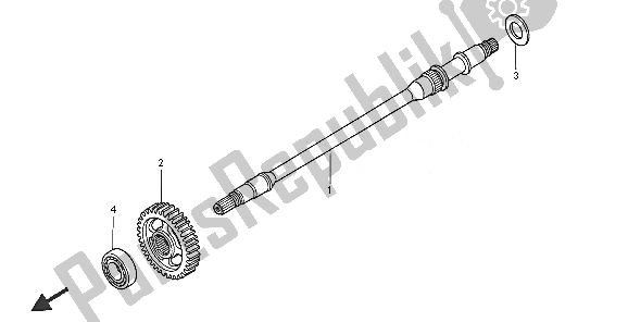 Tutte le parti per il Albero Finale del Honda TRX 650 FA Fourtrax Rincon 2005