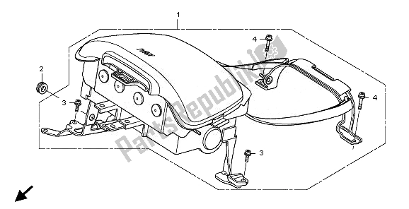 Wszystkie części do Modu? Poduszki Powietrznej Honda GL 1800 2010