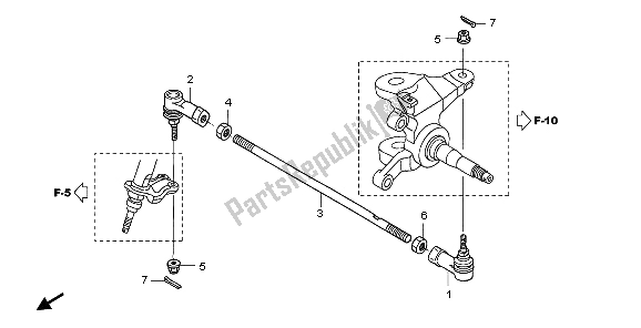 Tutte le parti per il Tirante del Honda TRX 450 ER 2007