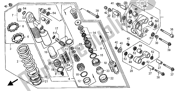 Todas las partes para Cojín Trasero de Honda XR 400R 1996