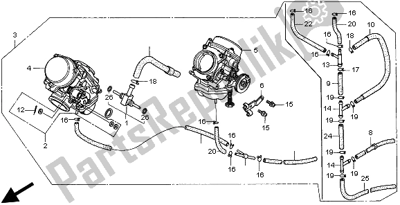 Toutes les pièces pour le Carburateur (ensemble) du Honda XRV 750 Africa Twin 1997