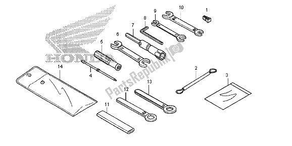 All parts for the Tool of the Honda NC 700S 2013