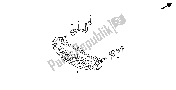 Todas las partes para Luz De La Cola de Honda TRX 400 EX 2007