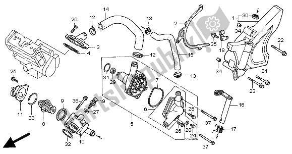 Toutes les pièces pour le Pompe à Eau du Honda CB 1100 SF 2000